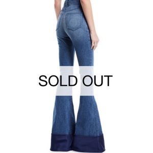 Brandon Maxwell High Rise Bell Bottom Jeans